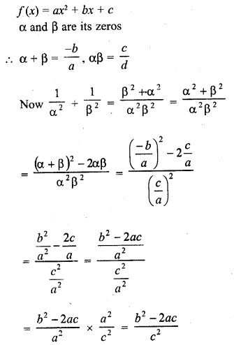 RD Sharma Class 10 Solutions Chapter 2 Polynomials MCQS 24