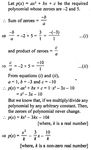 RD Sharma Class 10 Solutions Chapter 2 Polynomials MCQS 30