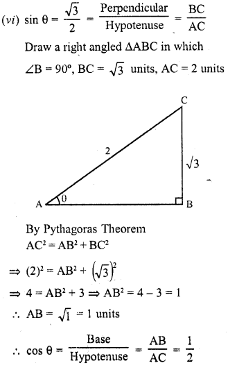 RD Sharma Class 10 Solutions Chapter 10 Trigonometric Ratios Ex 10.1 10
