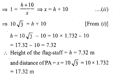 RD Sharma Class 10 Solutions Chapter 12 Heights and Distances Ex 12.1 40
