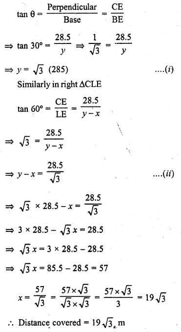 RD Sharma Class 10 Solutions Chapter 12 Heights and Distances Ex 12.1 44