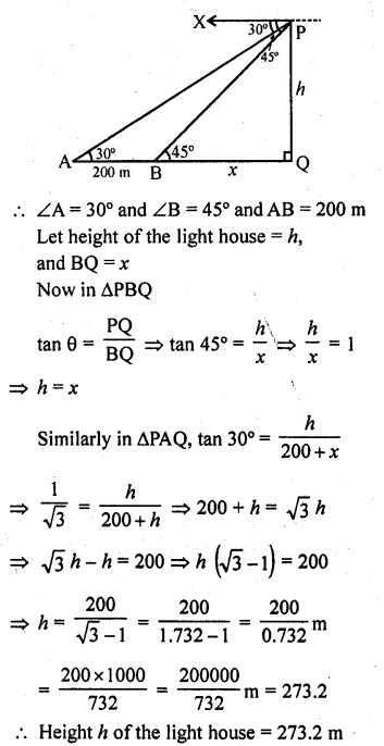 RD Sharma Class 10 Solutions Chapter 12 Heights and Distances Ex 12.1 86