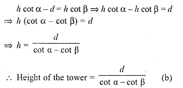 RD Sharma Class 10 Solutions Chapter 12 Heights and Distances MCQS 18