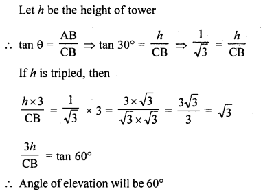 RD Sharma Class 10 Solutions Chapter 12 Heights and Distances VSAQS 11