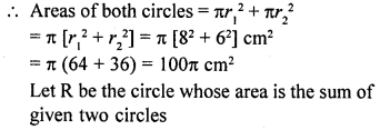 RD Sharma Class 10 Solutions Chapter 13 Areas Related to Circles Ex 13.1 10