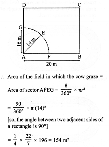 RD Sharma Class 10 Solutions Chapter 13 Areas Related to Circles Ex 13.4 11