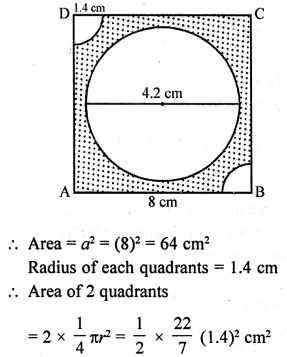 RD Sharma Class 10 Solutions Chapter 13 Areas Related to Circles Ex 13.4 28