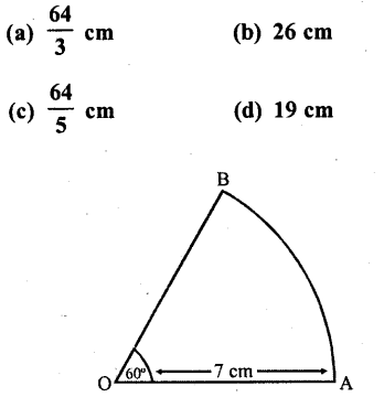 RD Sharma Class 10 Solutions Chapter 13 Areas Related to Circles MCQS 24