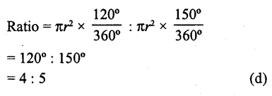RD Sharma Class 10 Solutions Chapter 13 Areas Related to Circles MCQS 44