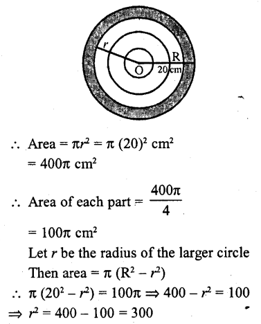 RD Sharma Class 10 Solutions Chapter 13 Areas Related to Circles MCQS 56