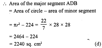 RD Sharma Class 10 Solutions Chapter 13 Areas Related to Circles MCQS 61