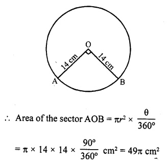 RD Sharma Class 10 Solutions Chapter 13 Areas Related to Circles VSAQS 17