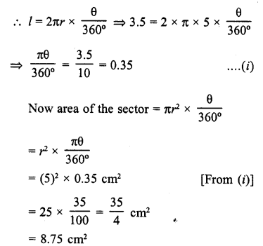 RD Sharma Class 10 Solutions Chapter 13 Areas Related to Circles VSAQS 7