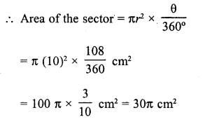 RD Sharma Class 10 Solutions Chapter 13 Areas Related to Circles VSAQS 8
