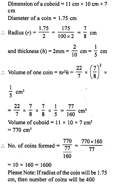 RD Sharma Class 10 Solutions Chapter 14 Surface Areas and Volumes Ex 14.1 18