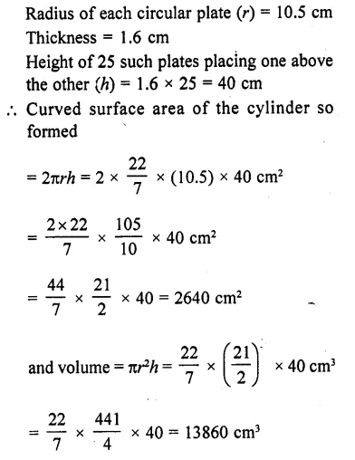 RD Sharma Class 10 Solutions Chapter 14 Surface Areas and Volumes Ex 14.1 6