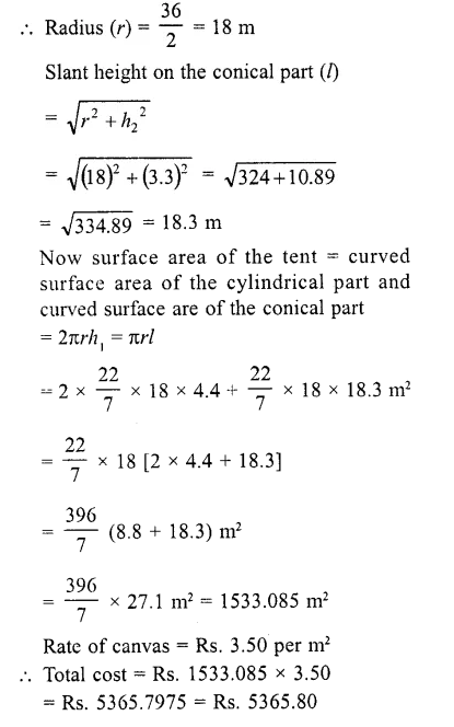RD Sharma Class 10 Solutions Chapter 14 Surface Areas and Volumes Ex 14.2 5