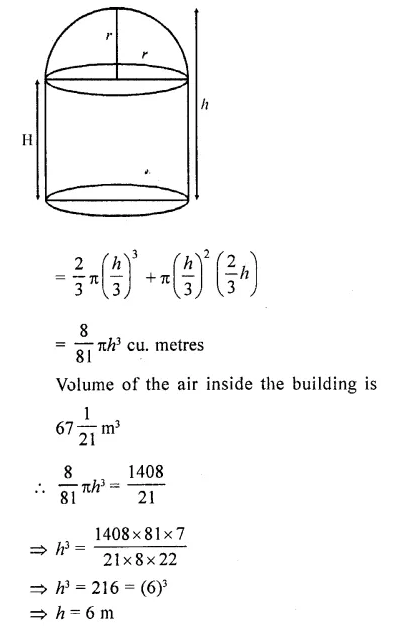 RD Sharma Class 10 Solutions Chapter 14 Surface Areas and Volumes Ex 14.2 54
