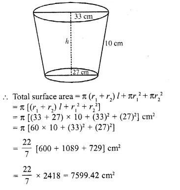 RD Sharma Class 10 Solutions Chapter 14 Surface Areas and Volumes Ex 14.3 19