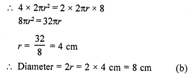 RD Sharma Class 10 Solutions Chapter 14 Surface Areas and Volumes MCQS 44