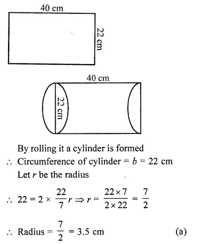 RD Sharma Class 10 Solutions Chapter 14 Surface Areas and Volumes MCQS 47