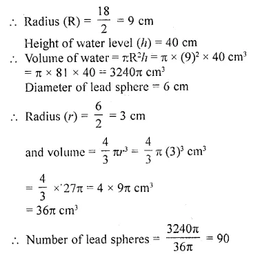 RD Sharma Class 10 Solutions Chapter 14 Surface Areas and Volumes Revision Exercise 30