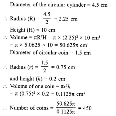 RD Sharma Class 10 Solutions Chapter 14 Surface Areas and Volumes Revision Exercise 40