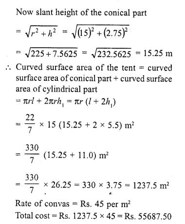 RD Sharma Class 10 Solutions Chapter 14 Surface Areas and Volumes Revision Exercise 58