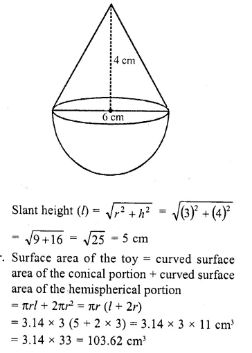 RD Sharma Class 10 Solutions Chapter 14 Surface Areas and Volumes Revision Exercise 66