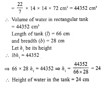 RD Sharma Class 10 Solutions Chapter 14 Surface Areas and Volumes Revision Exercise 7