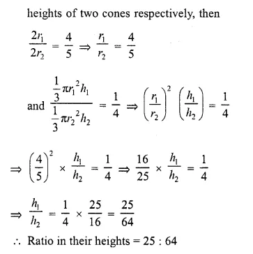 RD Sharma Class 10 Solutions Chapter 14 Surface Areas and Volumes VSAQS 8