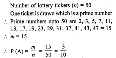 RD Sharma Class 10 Solutions Chapter 16 Probability Ex 16.1 10