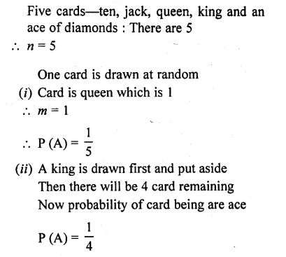 RD Sharma Class 10 Solutions Chapter 16 Probability Ex 16.1 22