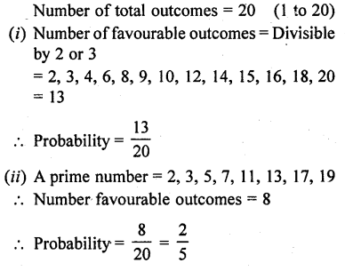 RD Sharma Class 10 Solutions Chapter 16 Probability Ex 16.1 50