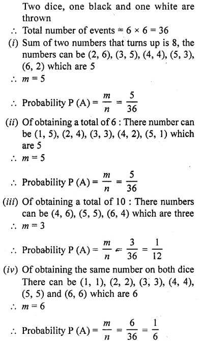 RD Sharma Class 10 Solutions Chapter 16 Probability Ex 16.1 57