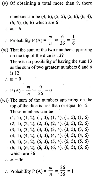 RD Sharma Class 10 Solutions Chapter 16 Probability Ex 16.1 58