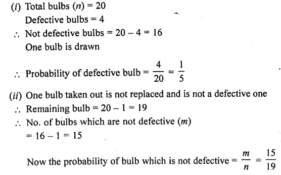 RD Sharma Class 10 Solutions Chapter 16 Probability Ex 16.1 61