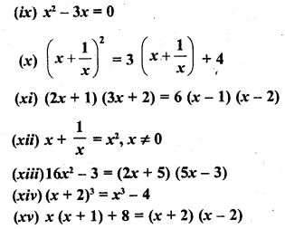 RD Sharma Class 10 Solutions Chapter 4 Quadratic Equations Ex 4.1 3