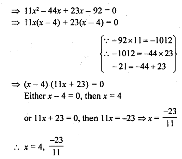 RD Sharma Class 10 Solutions Chapter 4 Quadratic Equations Ex 4.3 64