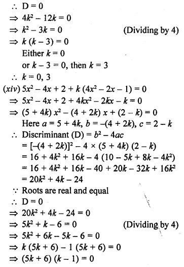 RD Sharma Class 10 Solutions Chapter 4 Quadratic Equations Ex 4.6 12