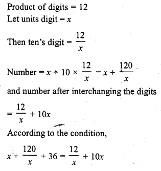 RD Sharma Class 10 Solutions Chapter 4 Quadratic Equations Ex 4.7 9