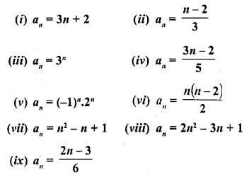 RD Sharma Class 10 Solutions Chapter 5 Arithmetic Progressions Ex 5.1 1