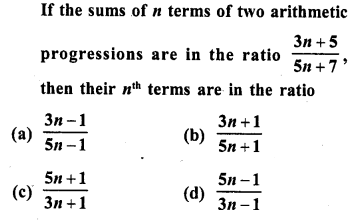 RD Sharma Class 10 Solutions Chapter 5 Arithmetic Progressions MCQS 33
