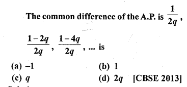 RD Sharma Class 10 Solutions Chapter 5 Arithmetic Progressions MCQS 51
