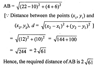 RD Sharma Class 10 Solutions Chapter 6 Co-ordinate Geometry Ex 6.3 13
