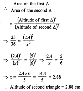 RD Sharma Class 10 Solutions Chapter 7 Triangles Ex 7.6 8