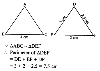 RD Sharma Class 10 Solutions Chapter 7 Triangles MCQS 64