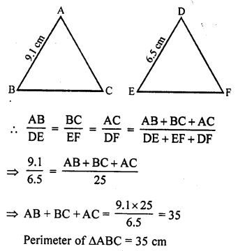 RD Sharma Class 10 Solutions Chapter 7 Triangles MCQS 66