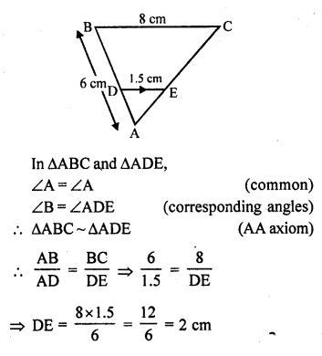 RD Sharma Class 10 Solutions Chapter 7 Triangles VSAQS 26