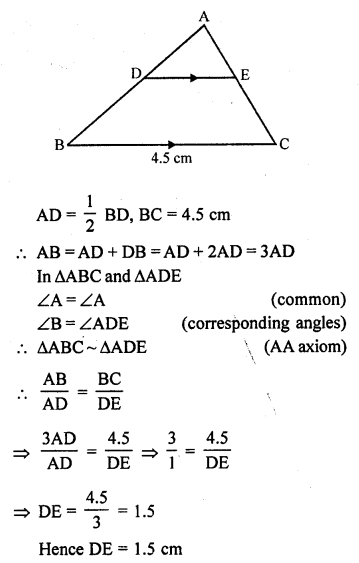 RD Sharma Class 10 Solutions Chapter 7 Triangles VSAQS 28